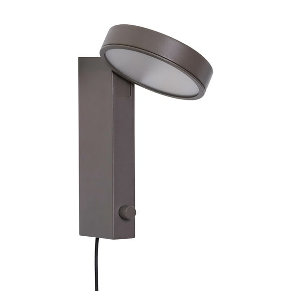 Кафява стенна лампа Crea – Hübsch-image-3