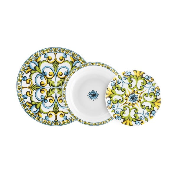 Комплект порцеланови съдове от 18 части Caltagirone - Villa Altachiara