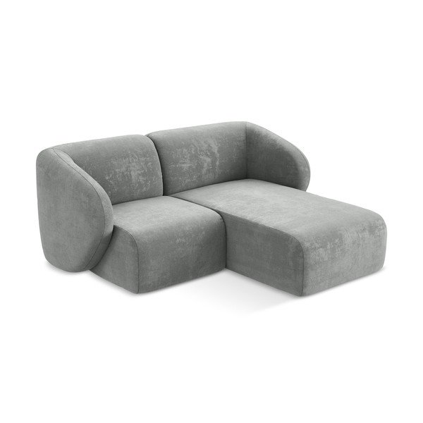 Сив шенилов ъглов диван (десен ъгъл) Lani – Makamii-image-2