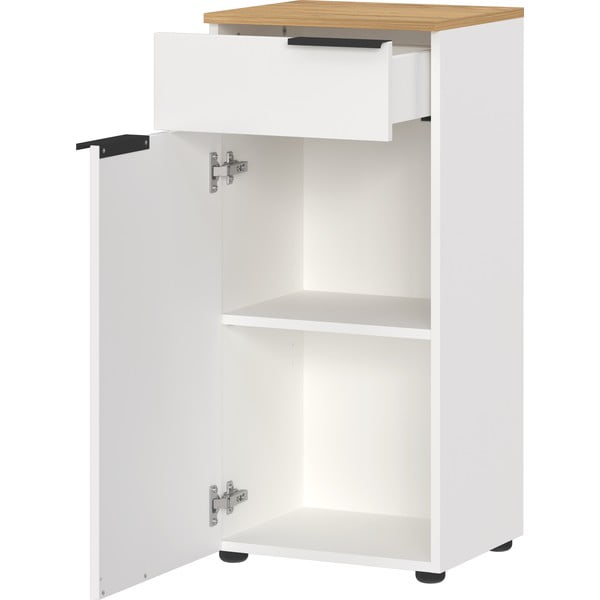 Бял висок шкаф за баня 39x85 cm Menen – Germania-image-3