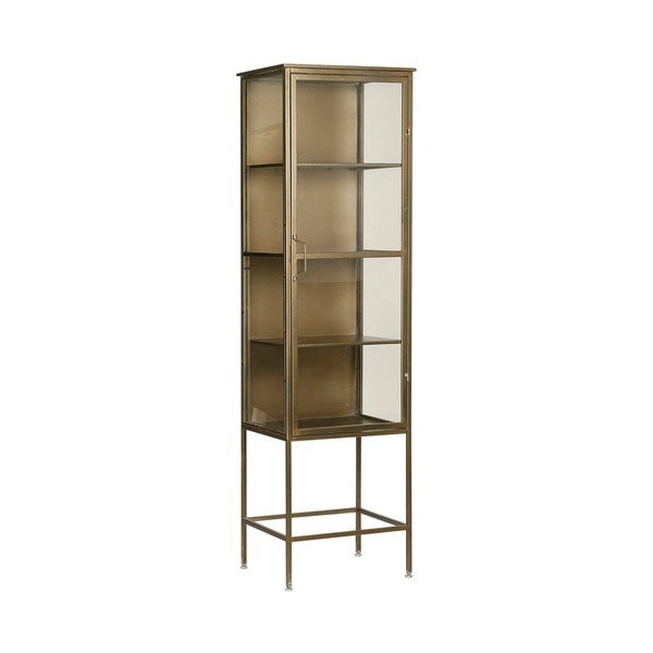 Метална витрина в златист цвят 47,5x170 cm Dagenham - Côté Table-image-2