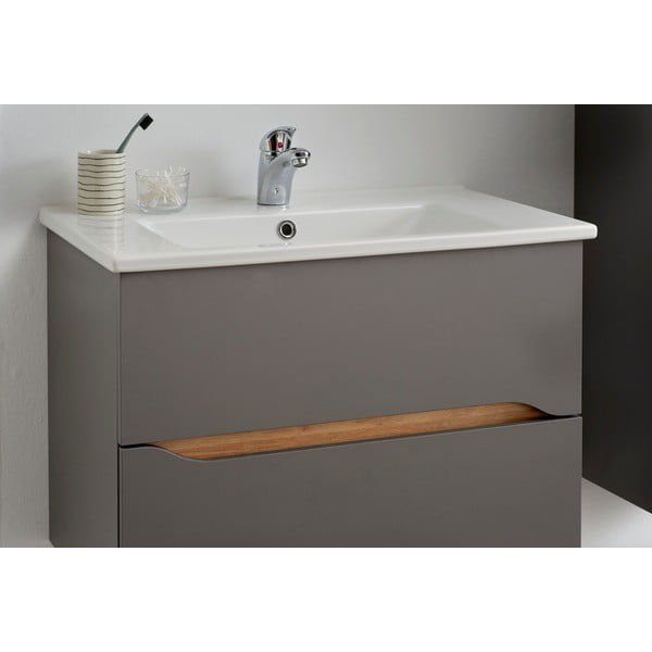 Сив висящ шкаф без мивка 72x51 cm Set 357 - Pelipal-image-1