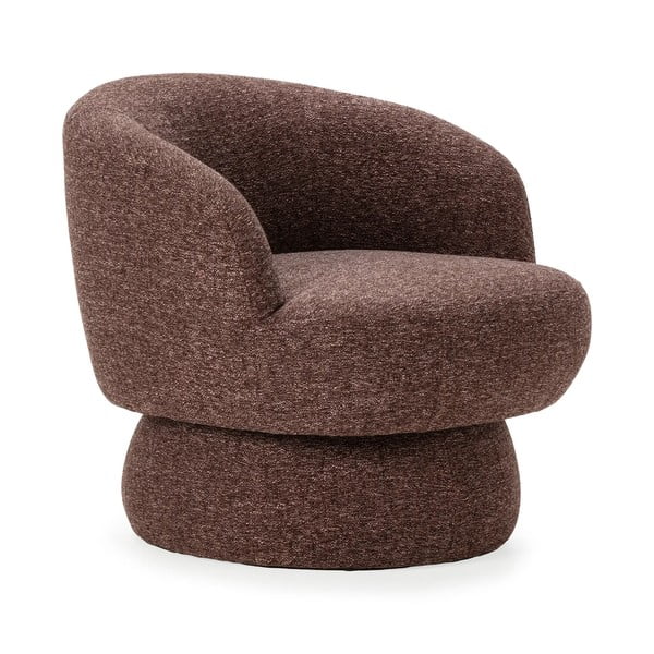Лилаво/кафяво въртящо се кресло Dali – MOME