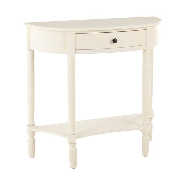Бяла конзолна маса от масивен бор 33x81 cm Heritage – Premier Housewares