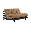 Кафяв разтегателен диван 140 cm Roots Black Night – Karup Design