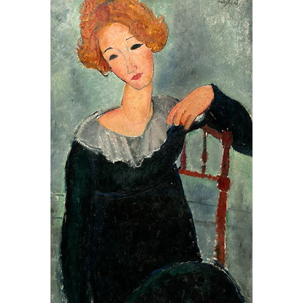 Репродукция на картина 40x60 cm Woman with Red Hair - Fedkolor