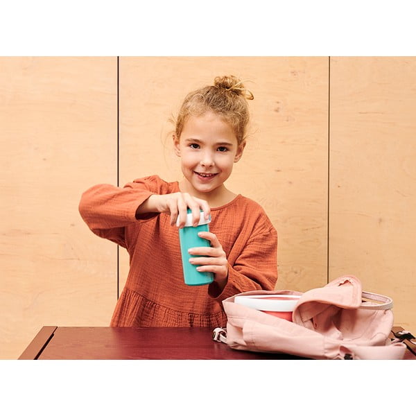 Бяла/светлорозова детска бутилка 400 ml Flowers & butterflies – Mepal-image-3