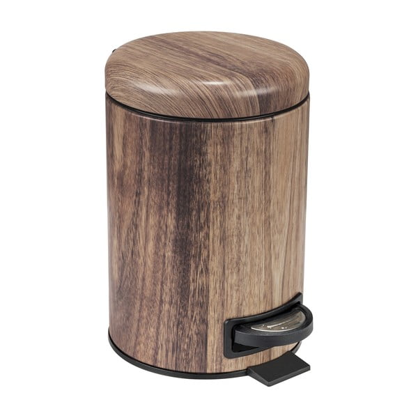 Кошче за отпадъци от педална стомана 3 л Acacia - Wenko-image-2