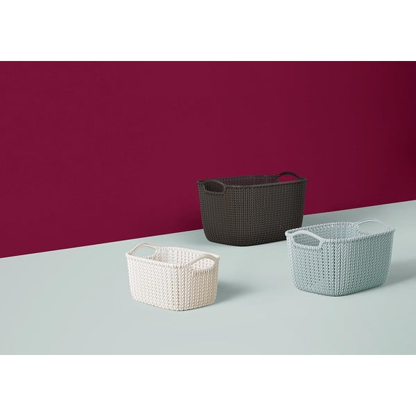 Бяла кошница за съхранение , 3 л Knit - Curver-image-4