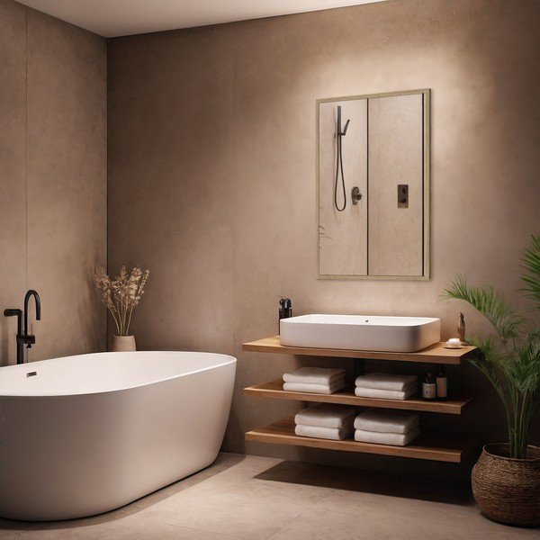 Стенно огледало 52x72 cm Oak – knor-image-1