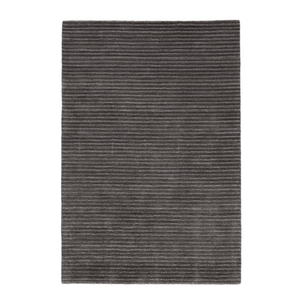 Šedý ručně tkaný vlněný koberec Linie Design Trojka, 200 x 300 cm