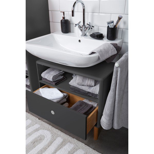 Тъмно сив шкаф под мивката Color Bath - Tom Tailor-image-3
