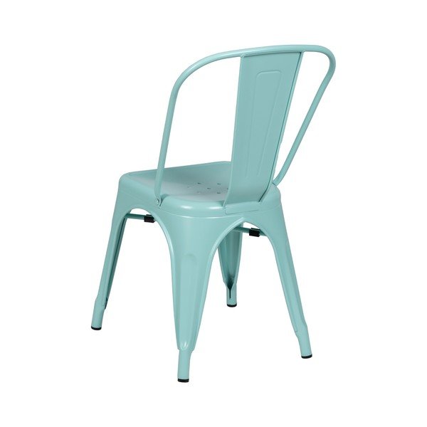 Тюркоазени метални трапезни столове в комплект от 2 бр. – Ixia-image-2