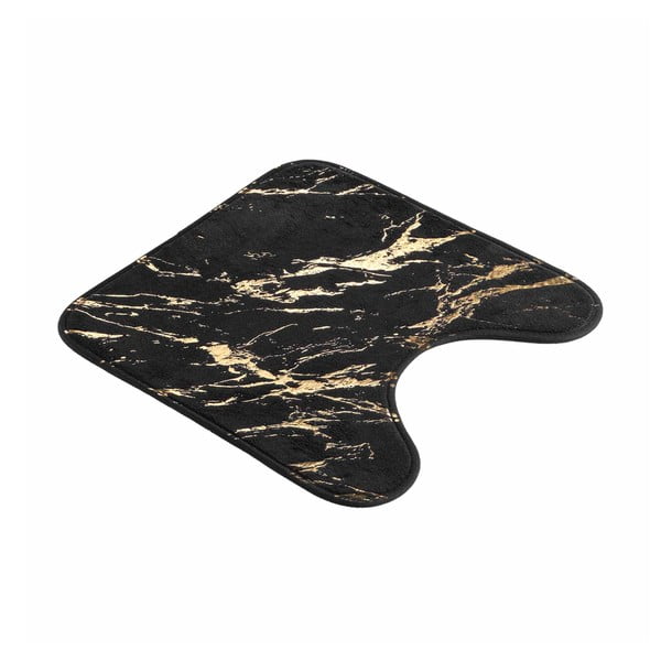 Черен/златист килим за баня 45x45 cm Aquamarbre – douceur d'intérieur