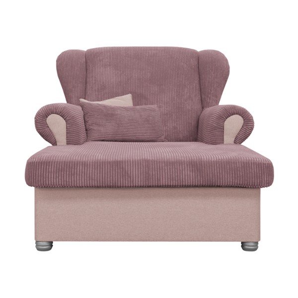 Розов шезлонг от рипсено кадифе Lord – Ropez-image-1