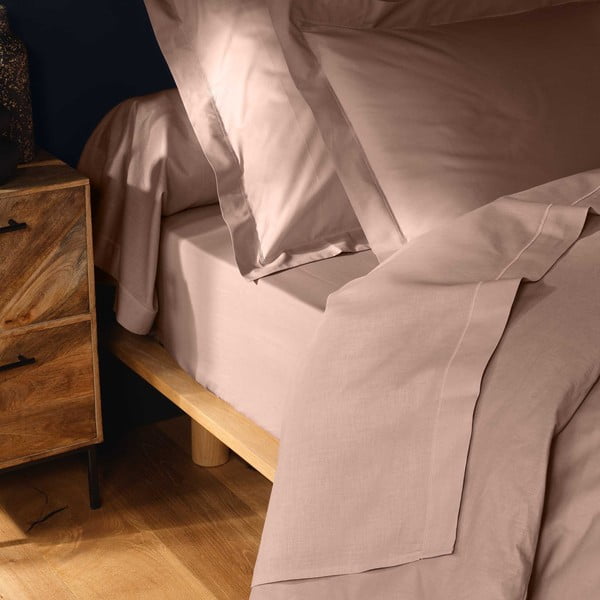 Розов памучен чаршаф 240x300 cm Lina – douceur d'intérieur-image-2