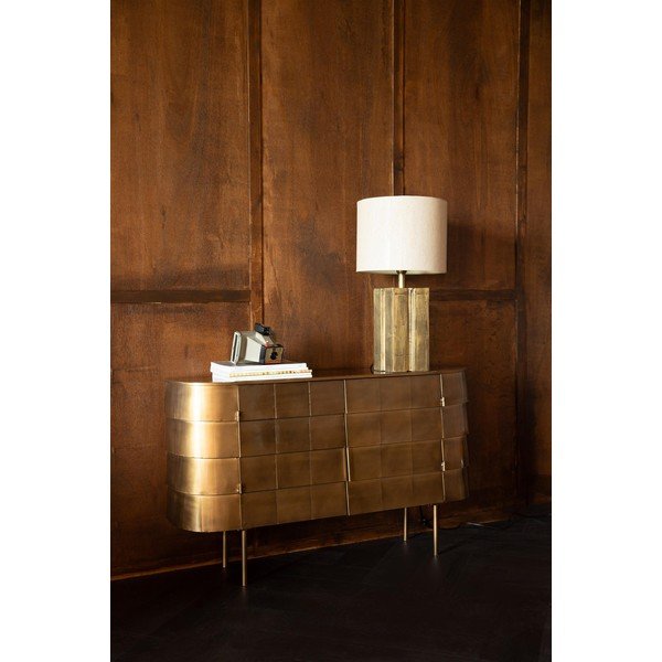 Метален скрин в златист цвят 117x70x26 cm Hanna – Dutchbone-image-1