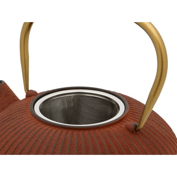 Светлочервен чугунен чайник 1,1 л Linhai - Bredemeijer-image-4