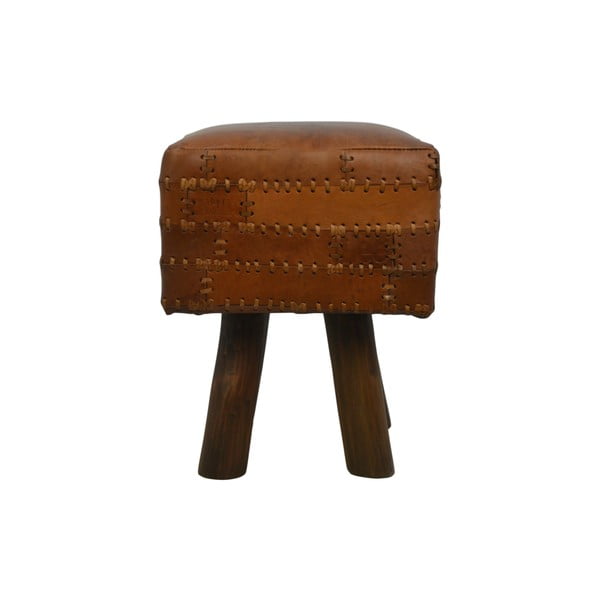 Art of Nature Табуретка от кравешка кожа Vintage Cognac, 33 x 45 cm - HSM collection-image-1