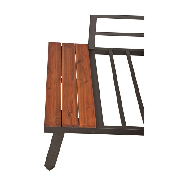 Сив градински комплект за отдих от масивна акация за 4 души Theresa – Garden Pleasure-image-1