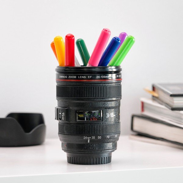 Черна многофункционална чаша за пътуване Lens, 400 ml - InnovaGoods-image-4