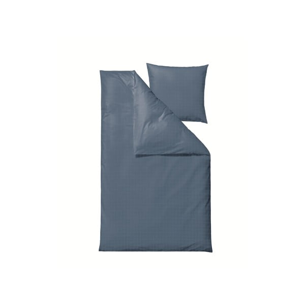 Синьо спално бельо от дамаска за двойно легло Clear, 200 x 220 cm - Södahl