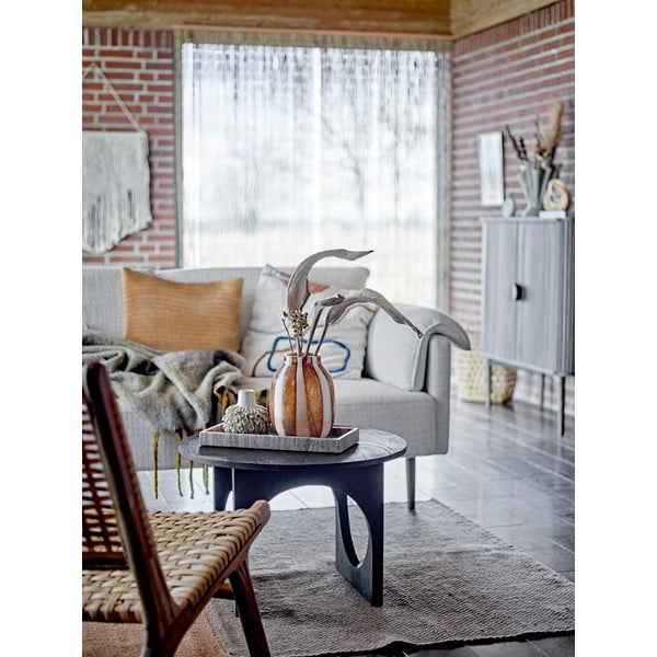 Кафява стъклена ваза Mayah - Bloomingville-image-2