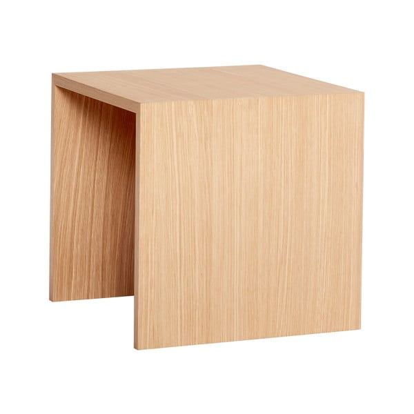 Сгъваема маса от дъбово дърво По-малко, 40 x 40 cm - Hübsch-image-4