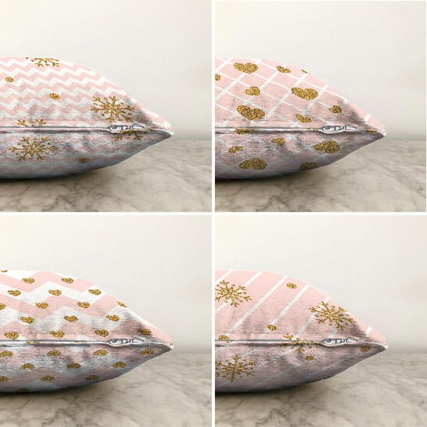 Текстилни калъфки за възглавници с коледен мотив в комплект от 4 броя 43x43 cm - Mila Home-image-1