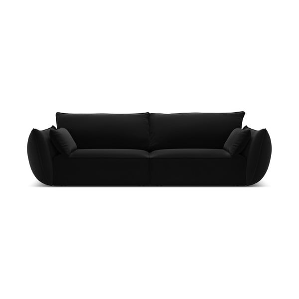 Черен кадифен диван 208 cm Vanda – Mazzini Sofas