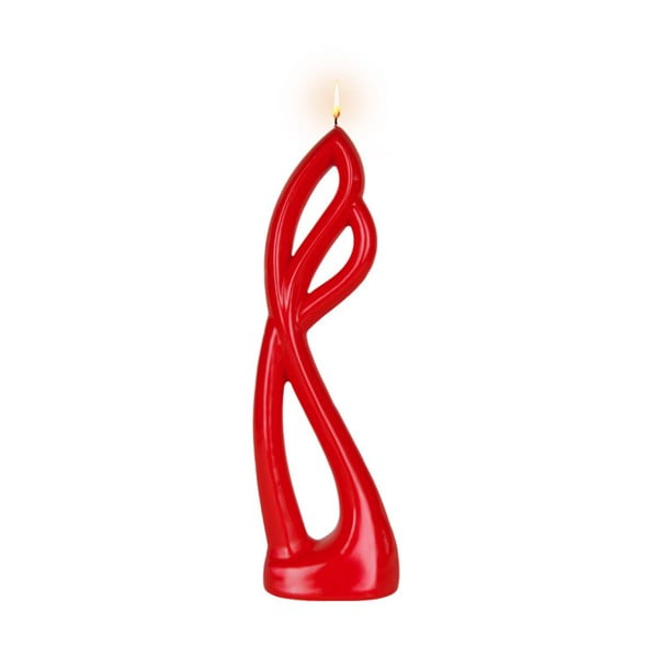 Червена свещ Ava light, 8 часа горене - Alusi