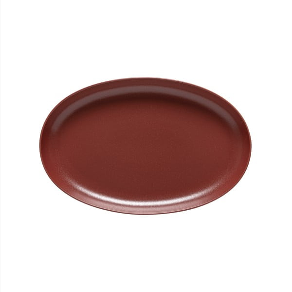 Керамична чиния за сервиране в цвят бордо 32x20,5 cm Pacifica - Casafina