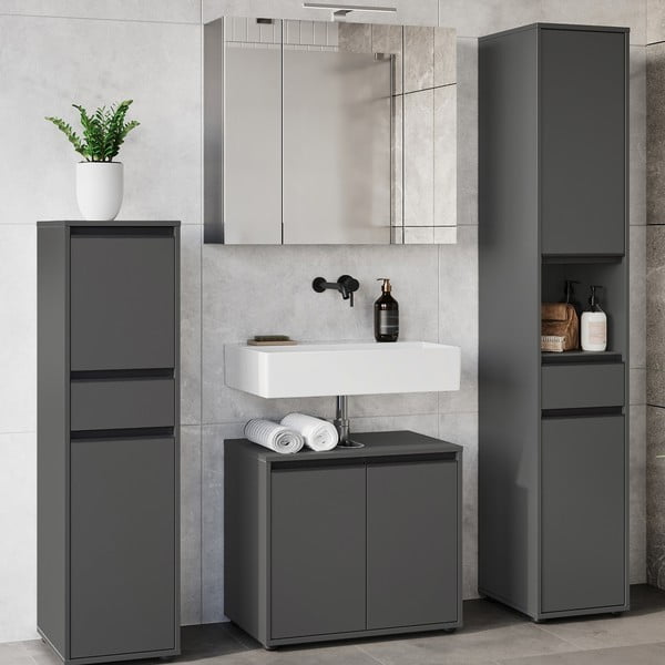 Антрацитен комплект за баня Lemont – Germania-image-3