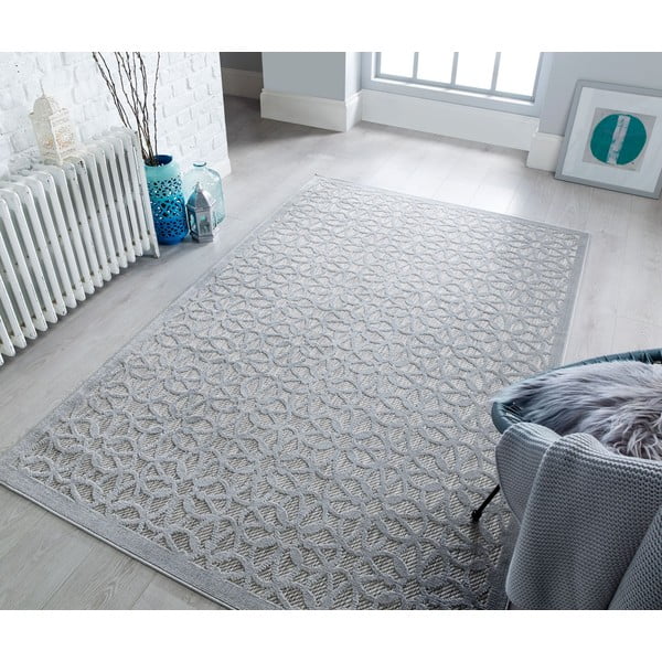 Сив външен килим 230x160 cm Argento - Flair Rugs-image-2