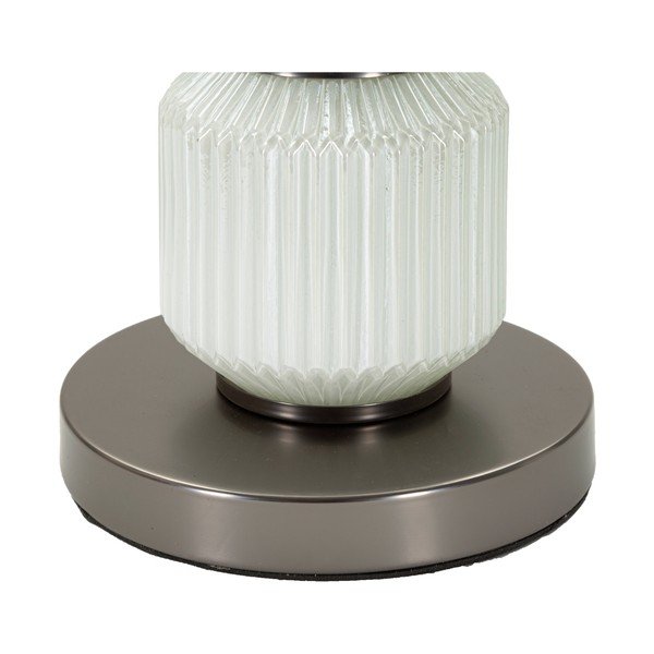 Сива настолна лампа с текстилен абажур (височина 57 cm) Bright – Mauro Ferretti-image-3