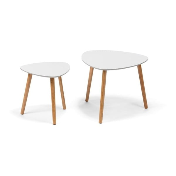 Бяла масичка за кафе , 55 x 55 cm Viby - Bonami Essentials-image-1