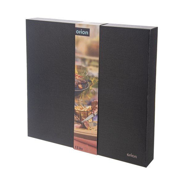 Прибори за хранене от неръждаема стомана в сребрист и естествен цвят, 15 бр.  – Orion-image-4