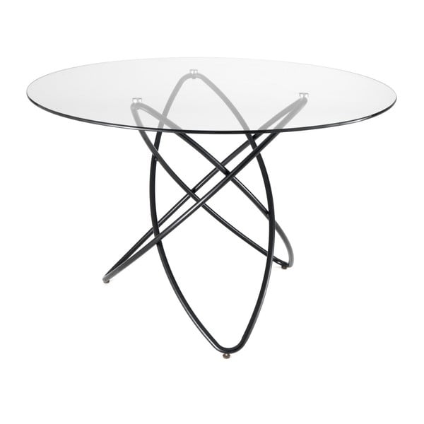 Трапезна маса с плот от закалено стъкло , ⌀ 120 cm Hula Hoop - Tomasucci
