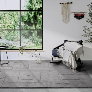 Сив ръчно изработен вълнен килим 80x150 cm Alexis – Villeroy&Boch