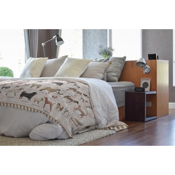 Покривка за двойно легло 170x240 cm Dog Types – Little Nice Things-image-1