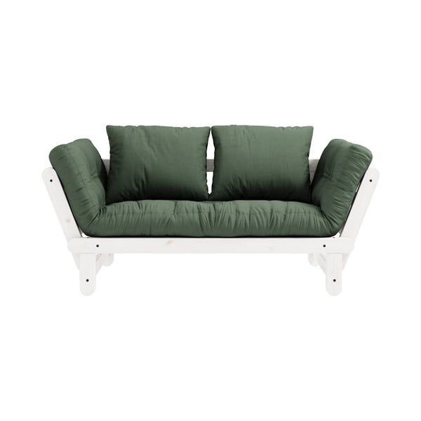 Променлив диван Бяло/маслинено зелено Beat - Karup Design