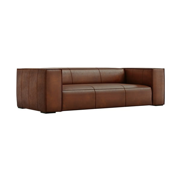 Кафяв кожен диван 227 см Madame - Windsor & Co Sofas-image-2