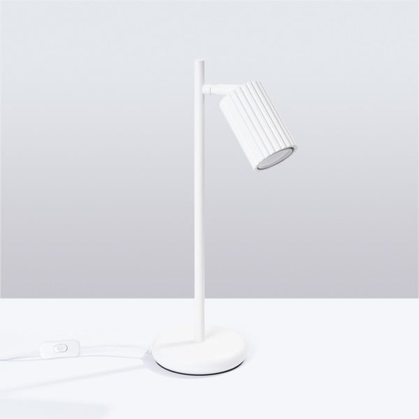 Бяла настолна лампа (височина 43 cm) Gleam – Sollux-image-3