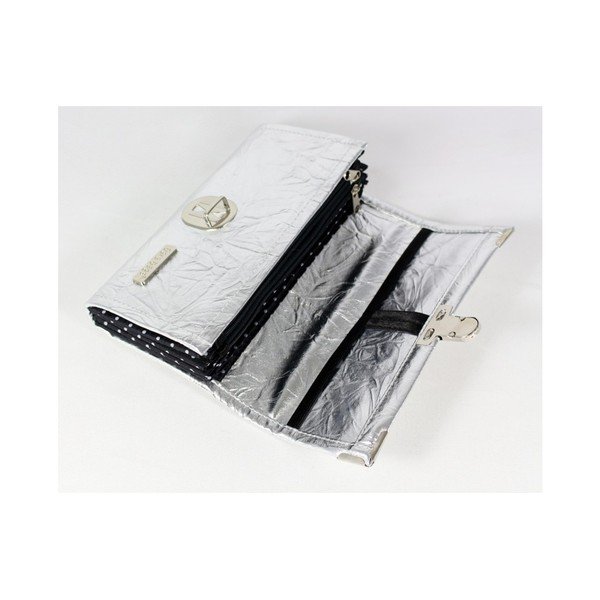 Портфейл в сребристо Портмоне Big No.761 - Dara bags-image-3