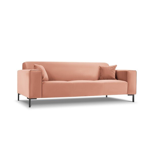 Розов кадифен диван Siena - Cosmopolitan Design-image-3