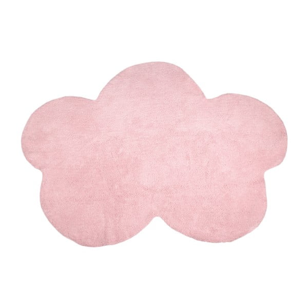 Růžový bavlněný koberec Happy Decor Kids Cloud, 160 x 120 cm