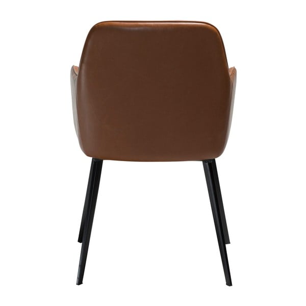 Кафяв кожен стол Прегръдка реколта Embrance - DAN-FORM Denmark-image-4