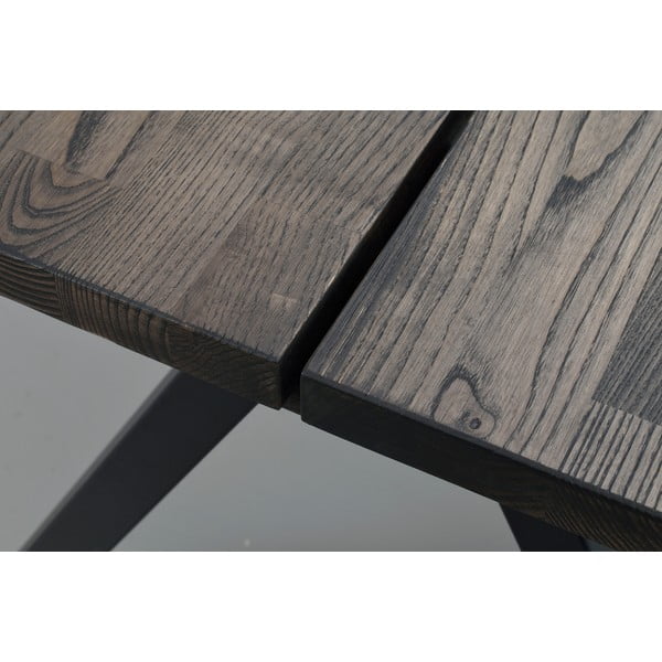 Сгъваема маса за хранене с дъбов плот 220x100 cm Carradale - Rowico-image-4