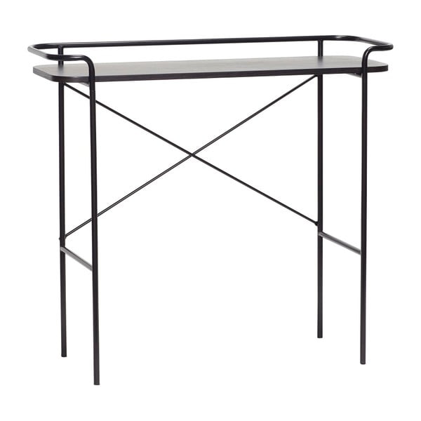 Černý konzolový stolek Hübsch Catrine