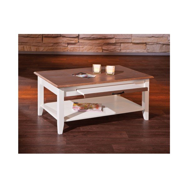 Масичка за кафе от масивна борова дървесина Cassala - Interlink-image-4